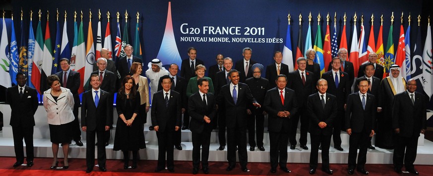 Staatschefs treffen sich am G-20 Gipfel 2011 in Frankreich. Die Gesichter haben sich geändert, die Löhne auch.