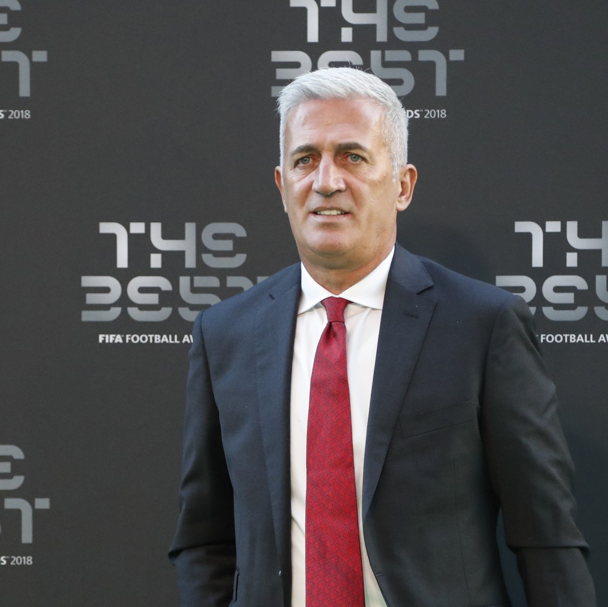 Switzerland's coach Vladimir Petkovic arrives for the ceremony of the Best FIFA Football Awards in the Royal Festival Hall in London, Britain, Monday, Sept. 24, 2018. (AP Photo/Frank Augstein)