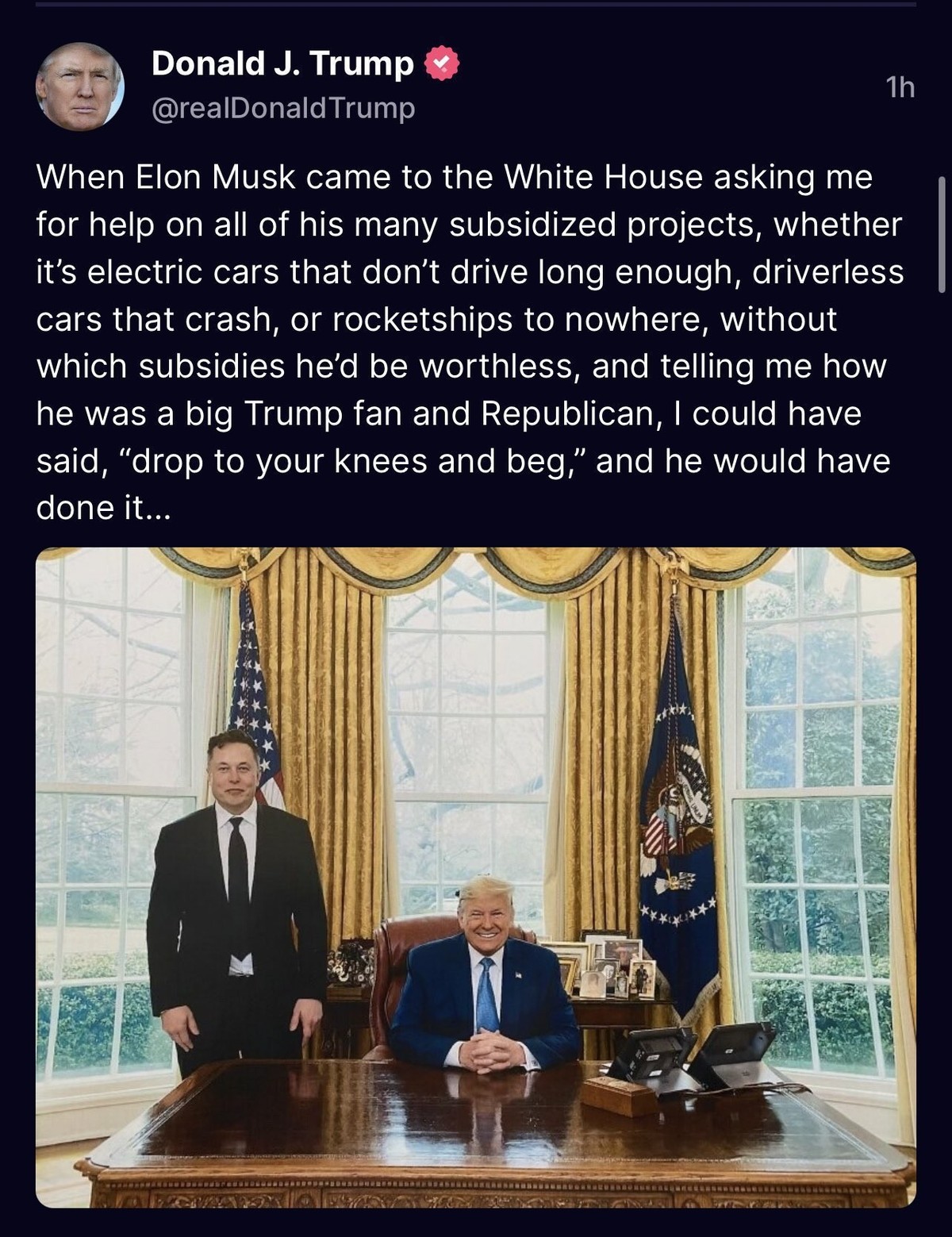 Donald Trump beleidigt Elon Musk