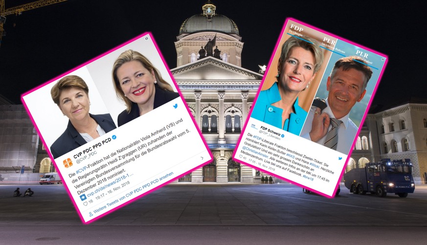 CVP und FDP präsentieren Zweierticket – das musst du über die Bundesratskandidaten wissen