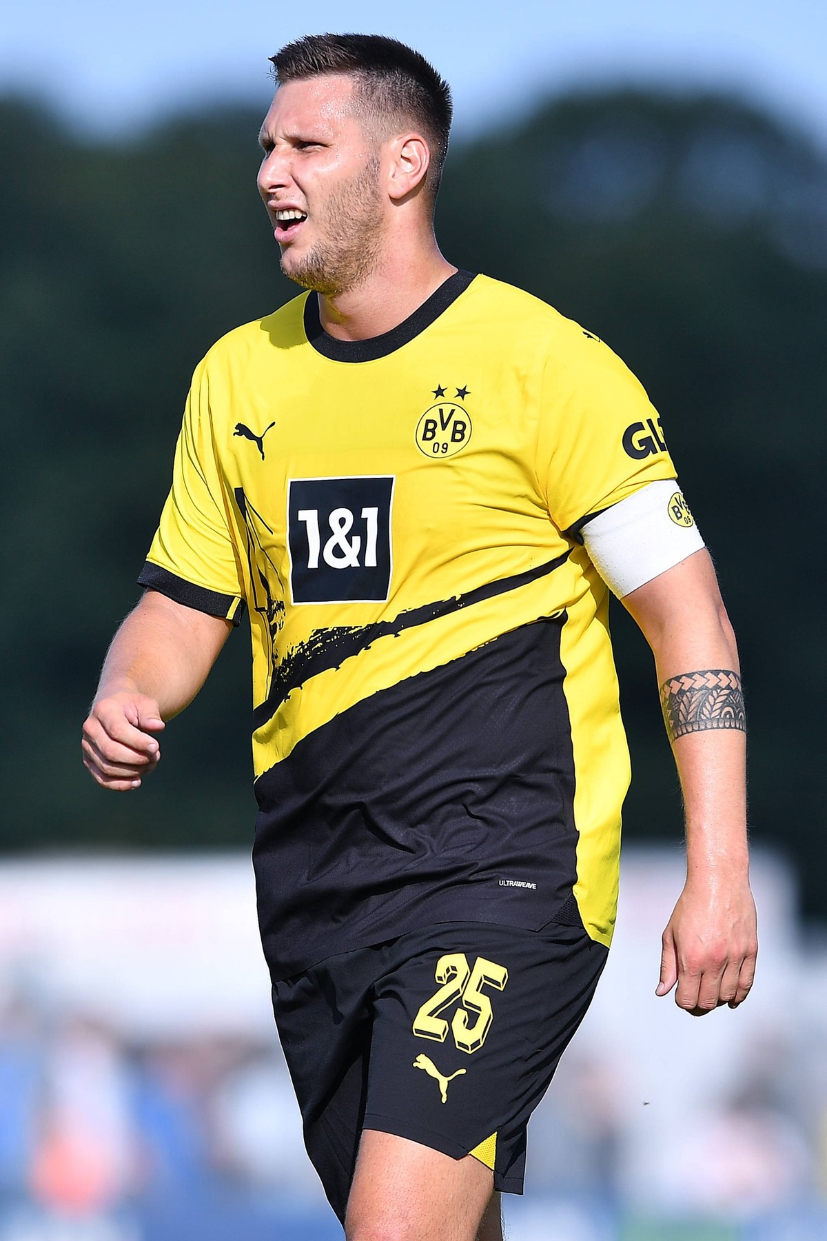 Fußball Testspiel SV Westfalia Rhynern - Borussia Dortmund am 12.07.2023 im Westfalia Sportpark in Hamm Niklas Süle Dortmund *** Soccer test match SV Westfalia Rhynern Borussia Dortmund on 12 07 2023  ...