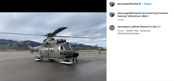 Alec von Graffenried instagram Selenskyj