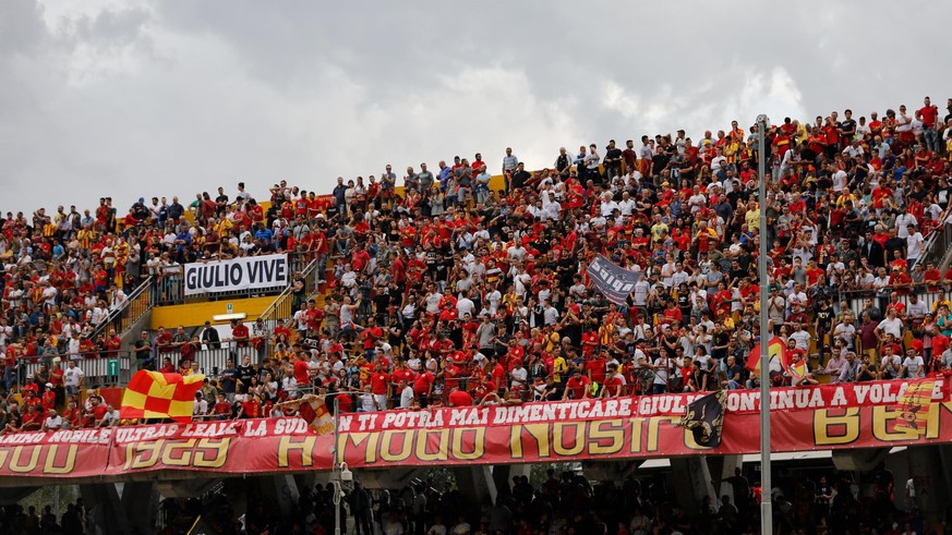 15'000 Fans erlebten den ersten Punktgewinn Beneventos live im Stadion (16'867 Plätze) mit.