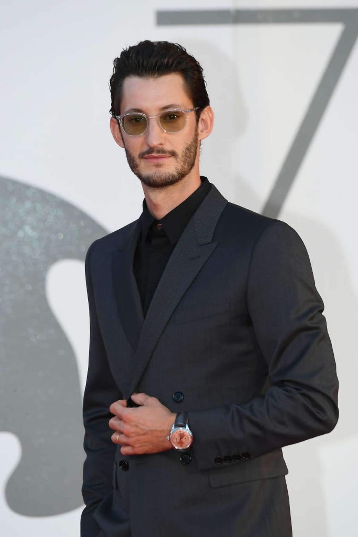 VENICE, ITALY - SEPTEMBER 03: Pierre Niney walks the red carpet ahead of the movie "Amants" at the 77th Venice Film Festival at on September 03, 2020 in Venice, Italy. (Photo by Dominique Ch ...