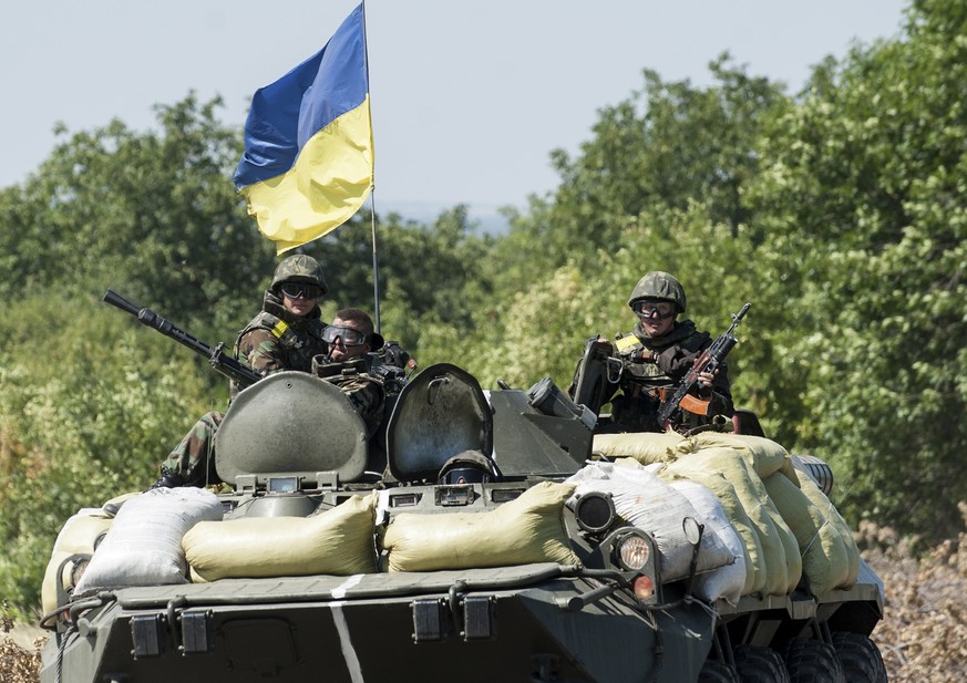 Auf dem Vormarsch: Die ukrainische Armee vor Donezk.