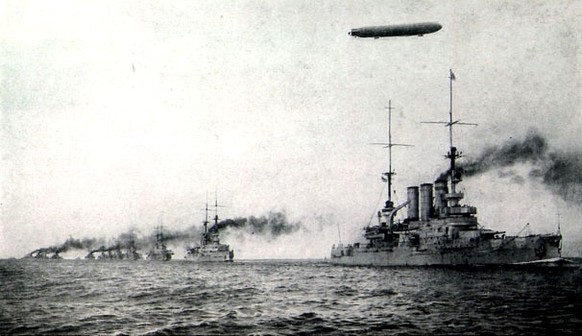 Die deutsche Hochseeflotte von 1917.&nbsp;