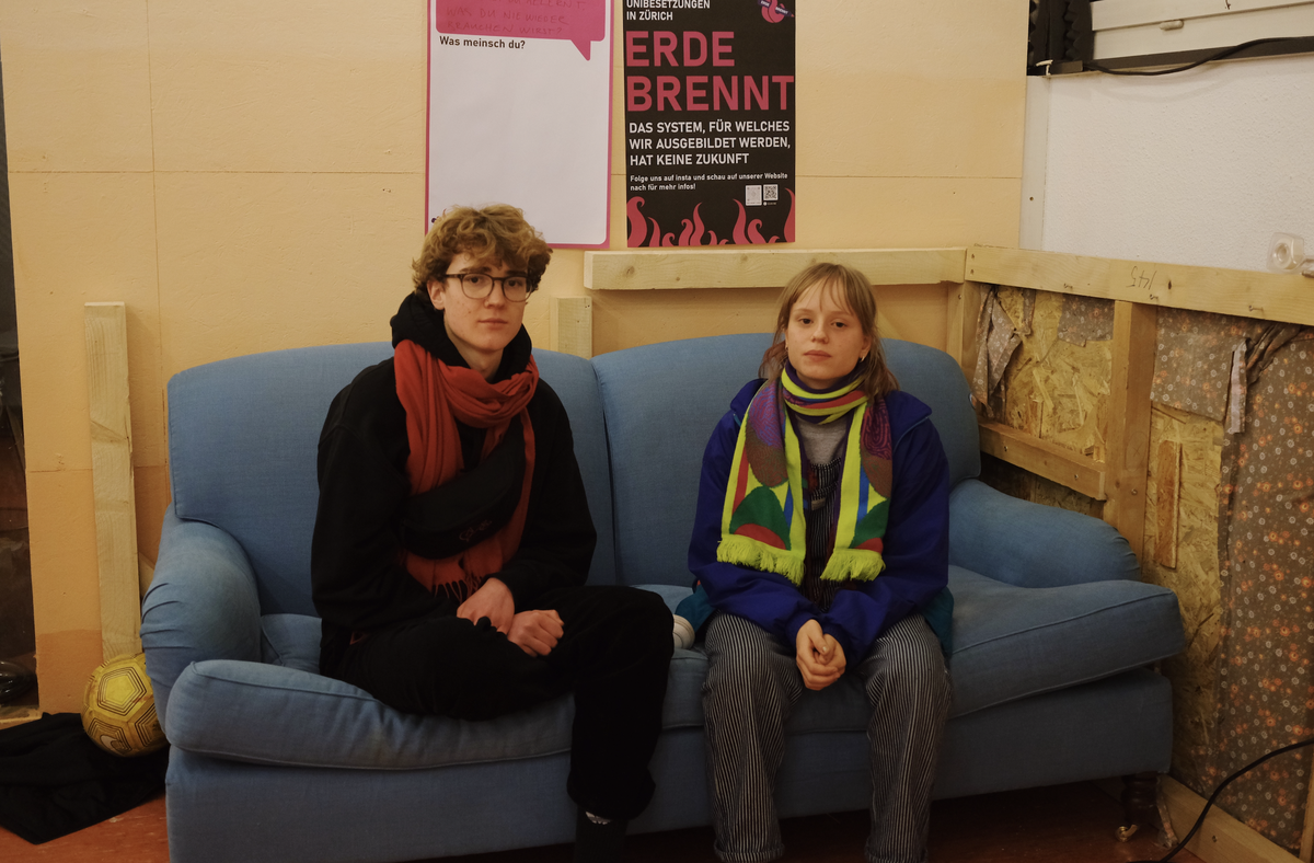 Die Klimaaktivisten Cyrill und Emilie* .