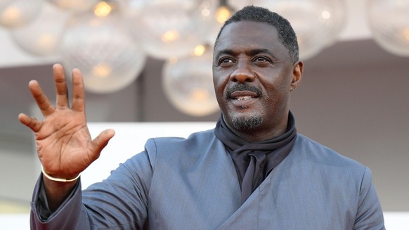 epa12346622 British actor Idris Elba arrives for the screening of 'A House of Dynamite' during the 82nd annual Venice International Film Festival, in Venice, Italy, 02 September 2025. The fi ...