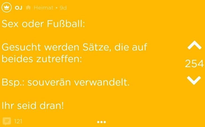 &quot;War der drin?&quot; Wenn Jodel Sex mit Fußball-Floskeln kommentiert, ist das sehr, sehr witzig