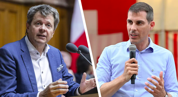 Wessen Partei ist liberaler? GLP-Präsident Jürg Grossen und FDP-Präsident Thierry Burkart.