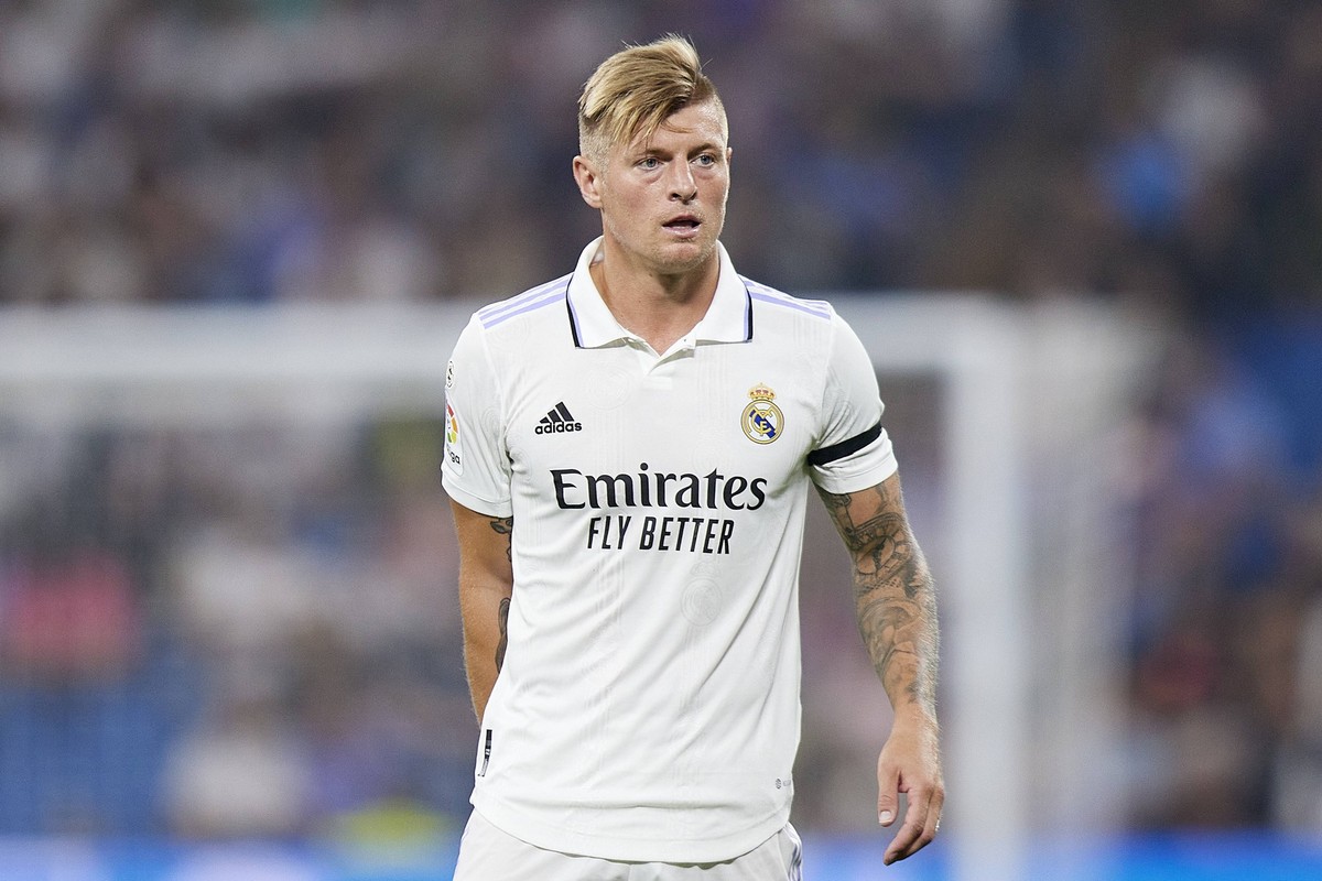 ESP: Real Madrid - CA Osasuna. La Liga Santander. Date 7 Toni Kroos of Real Madrid during the La Liga match between Real Madrid and CA Osasuna played at Santiago Bernabeu Stadium on Octubre 2, 2022 in ...