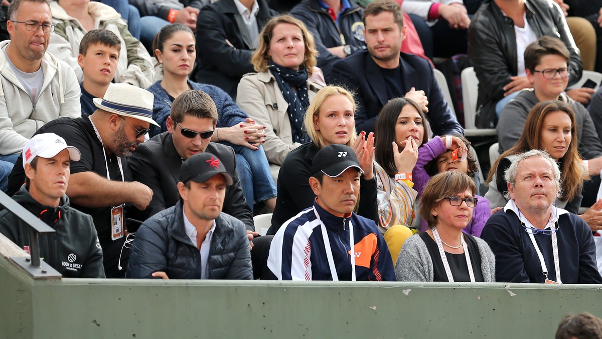 Tennisspielerin Donna Vekic feuerte Stan Wawrinka an.