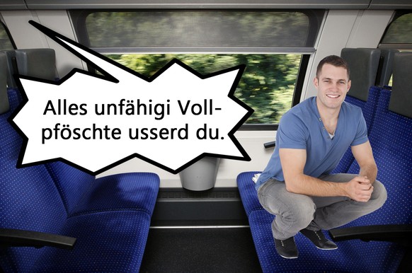 Zeitungen liegen auf Sitzbaenken in einem S-Bahn Abteil. (KEYSTONE/EQ IMAGES/Moritz Hager)