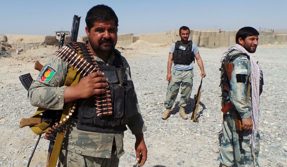 Mitglieder der Afghanischen Polizei.