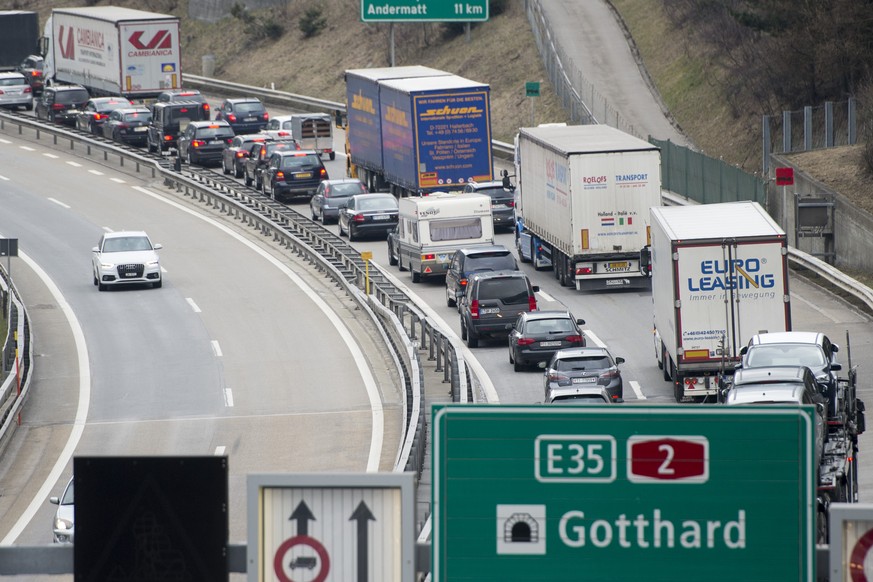 Stau am Gotthard: Nicht nur an Ostern normal geworden.