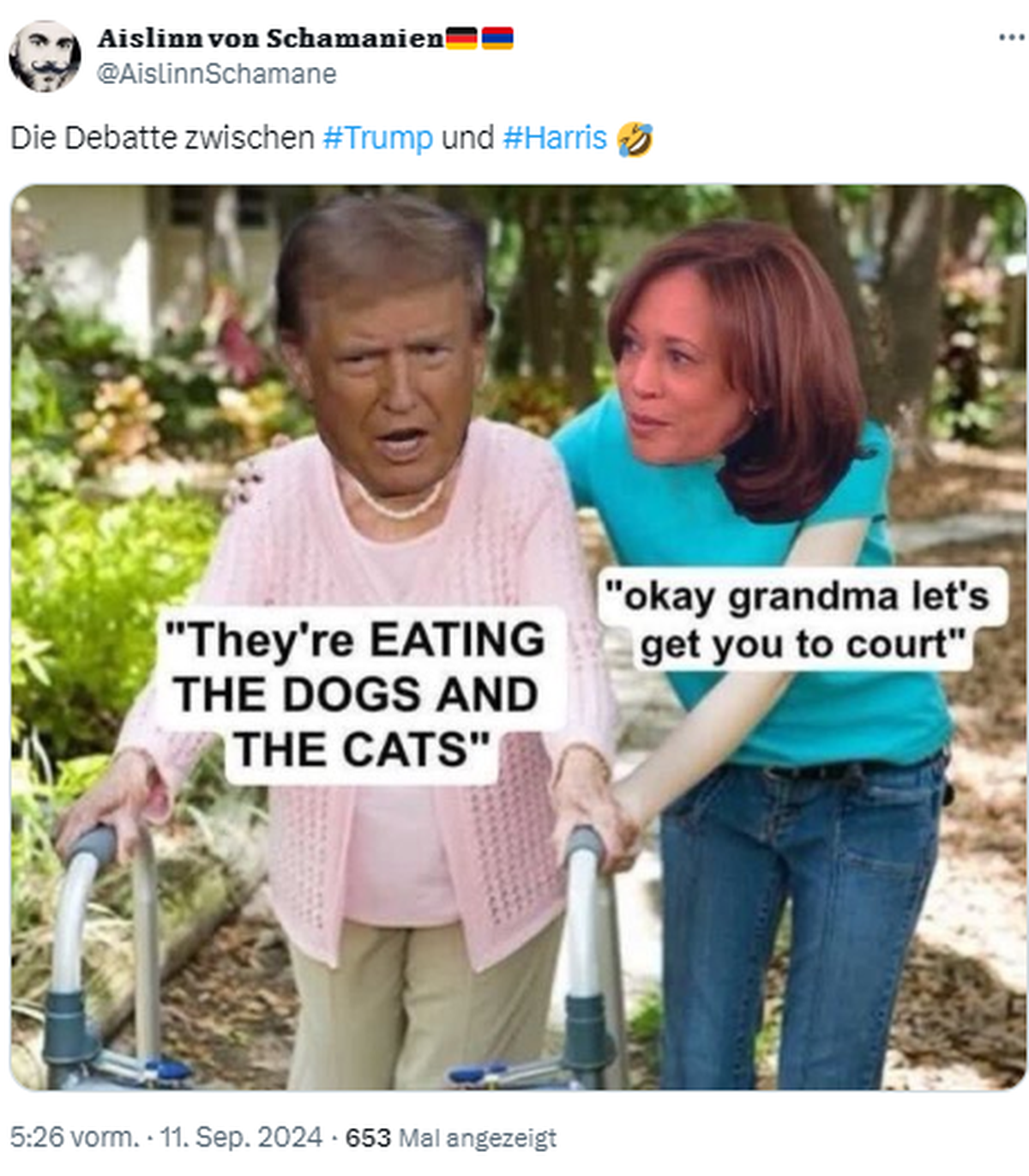 Lustige Tweets zum TV-Duell von Kamala und Donald