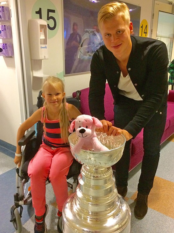 «Kindern bereite ich gerne eine Freude. Hier nahm mich Olli Määttä in ein Spital mit.»