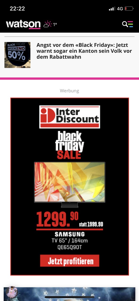 Angst vor dem «Black Friday»: Jetzt warnt sogar ein Kanton sein Volk vor dem Rabattwahn\nOh mann 😂