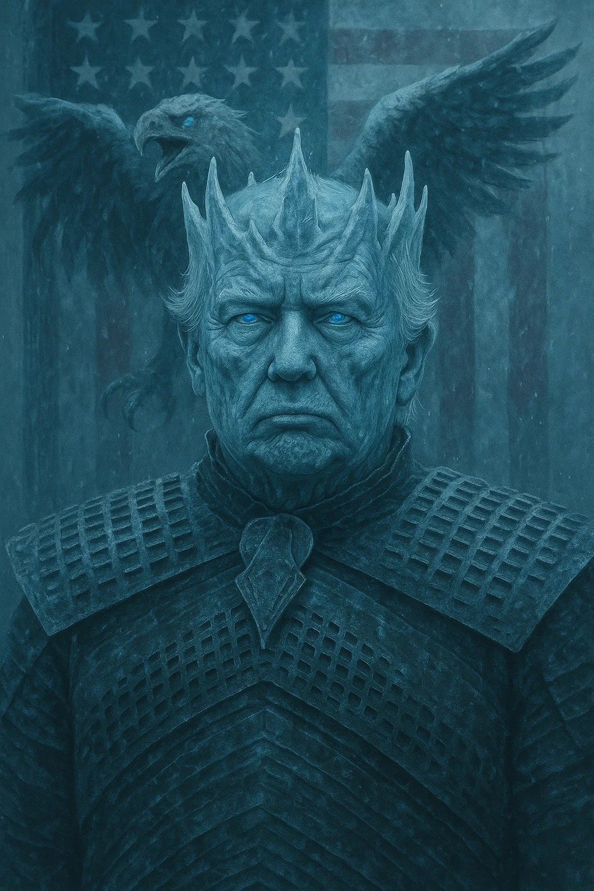 Donald Trump en Roi de la nuit dans Game of Thrones.