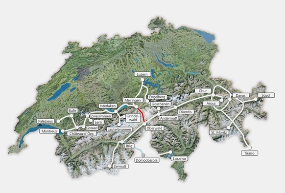 Der Grimseltunnel soll Meiringen und Oberwald verbinden.