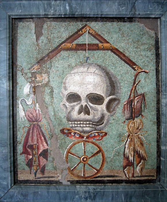 momento mori mosaik pompeji