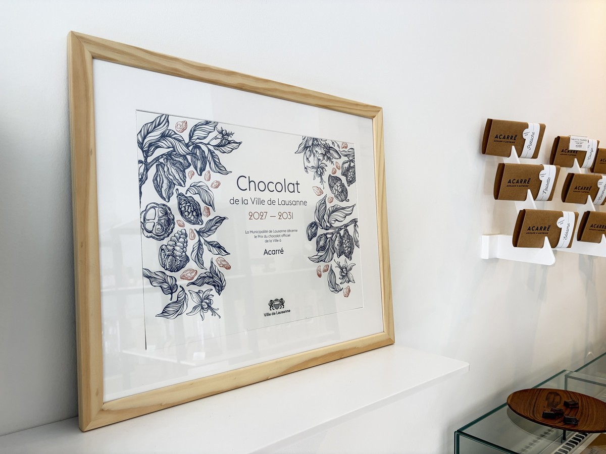 Une fierté que l’artisan a déjà affiché dans sa boutique du centre de Lausanne.