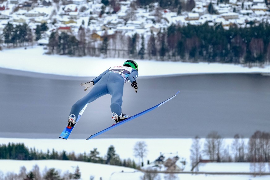 Raw Air Tournament 2019. FIS Skisprung Weltcup Ski jumping Skispringen Ski nordisch Skispringen Ski nordisch Skispringen Ski nordisch World Cup Vikersund Norway. Timi Zajc (SLO) w�hrend dem Wettkampf  ...