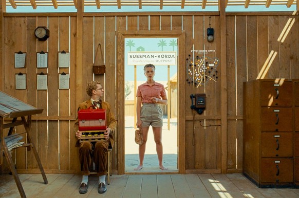 Michael Cera, and Scarlett Johansson USA. Michael Cera, and Scarlett Johansson in a scene from CFocus Features new movie: The Phoenician Scheme 2025. Plot: The story of a family and a family business. ...