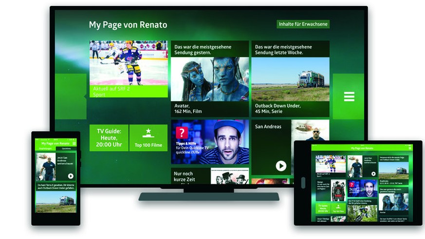 Quickline lanciert ein kostenloses nationales TV-Angebot mit&nbsp;Replay- sowie Aufnahmefunktion, das ohne Werbung auskommt.