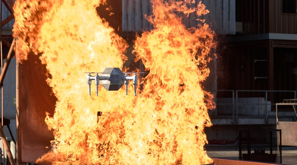 Die «Firedrone» soll die Feuerwehr unterstützen.