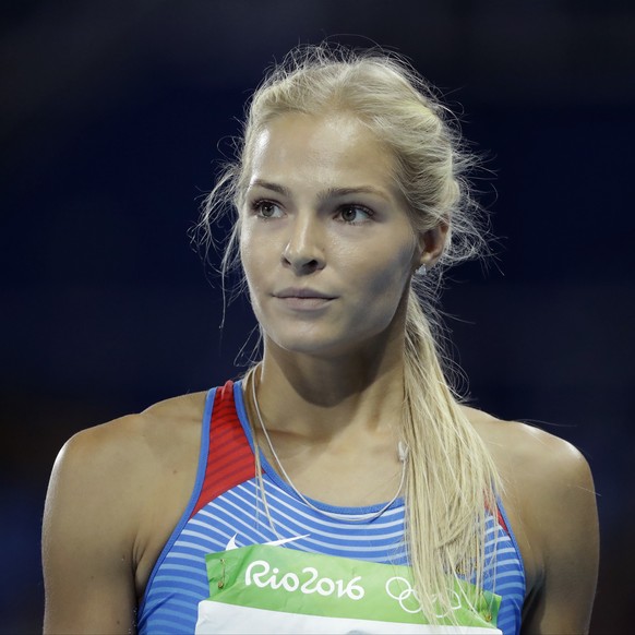 Russia&#039;s Darya Klishina competes in the women&#039;s long jump qualification, during the athletics competitions of the 2016 Summer Olympics at the Olympic stadium in Rio de Janeiro, Brazil, Tuesd ...