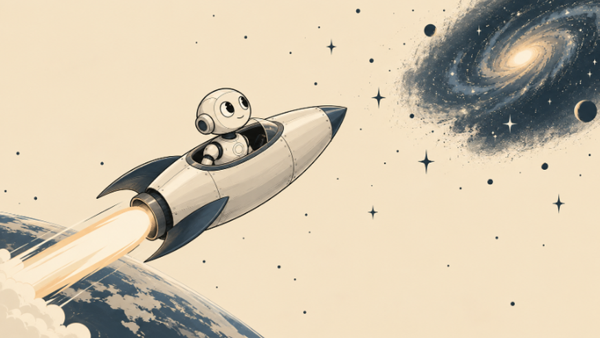 KI geht «ad astra» – zu den Sternen.