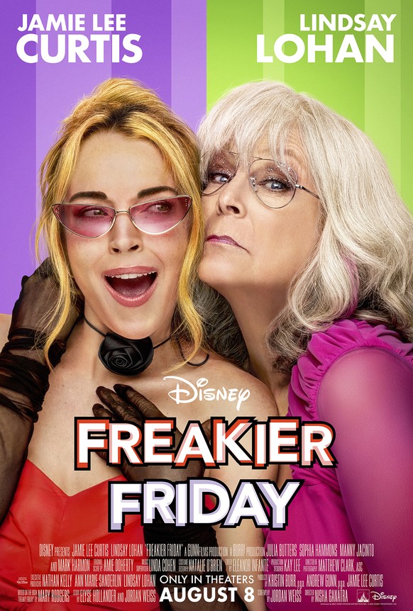 This image released by Disney shows promotional art for the film &quot;Freakier Friday.&quot; (Disney via AP)
Film Review - Freakier Friday