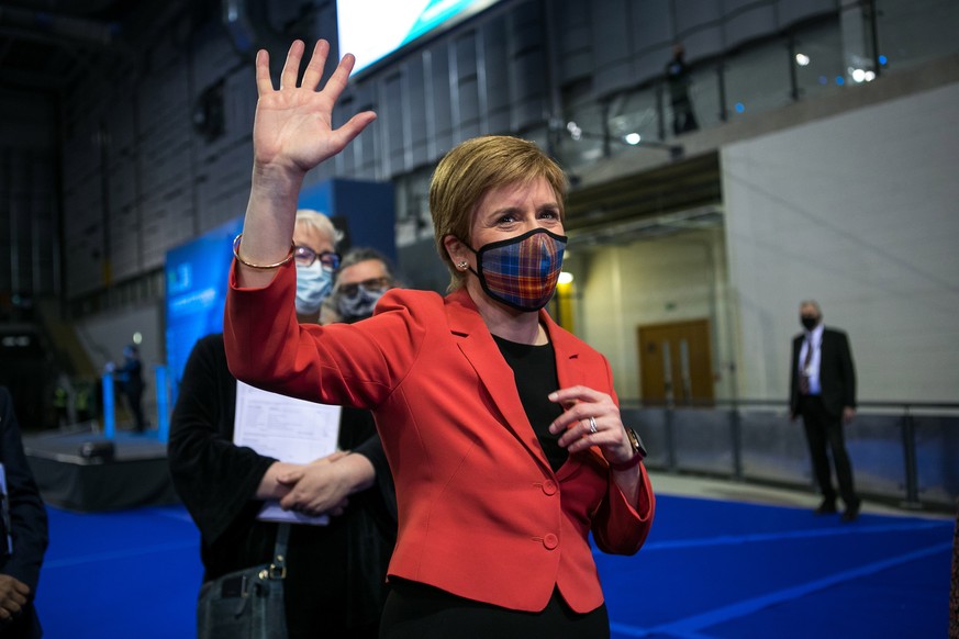 Regierungschefin und Vorsitzende der Schottischen Nationalpartei Nicola Sturgeon: «Die einzigen Menschen, die über die Zukunft Schottlands entscheiden können, sind die Schotten». 