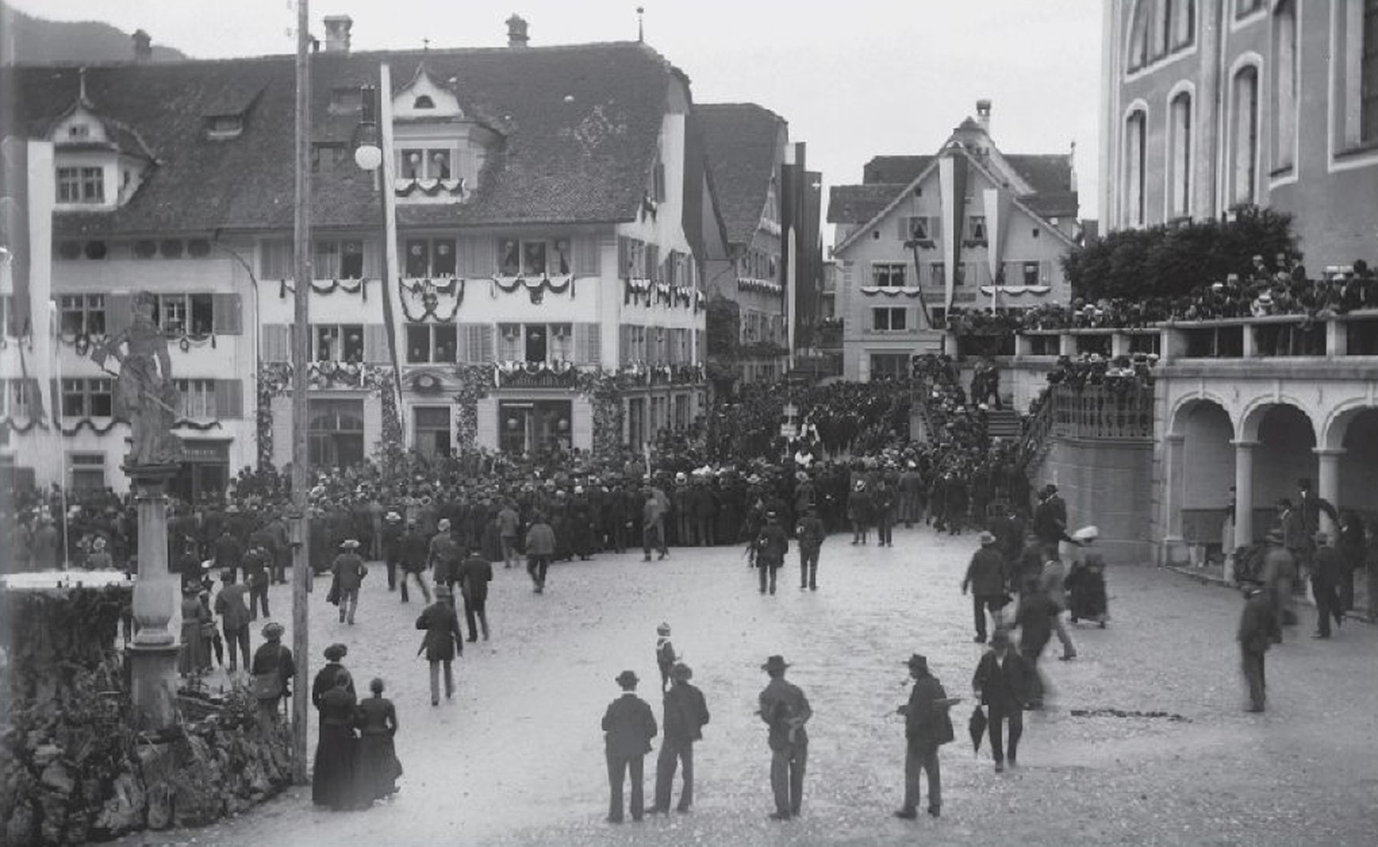 Die erste Bundesfeier 1891 in Schwyz.