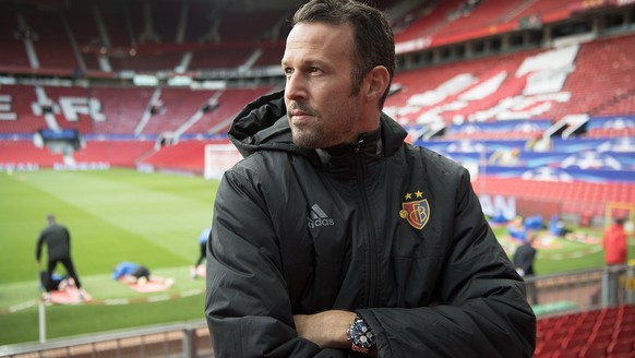 Marco Streller, Member Of The Administrative Board, Of The Club Board And Sports Director of FC Basel 1893 is pictured during a training session on the eve of the UEFA Champions League Group stage Gro ...