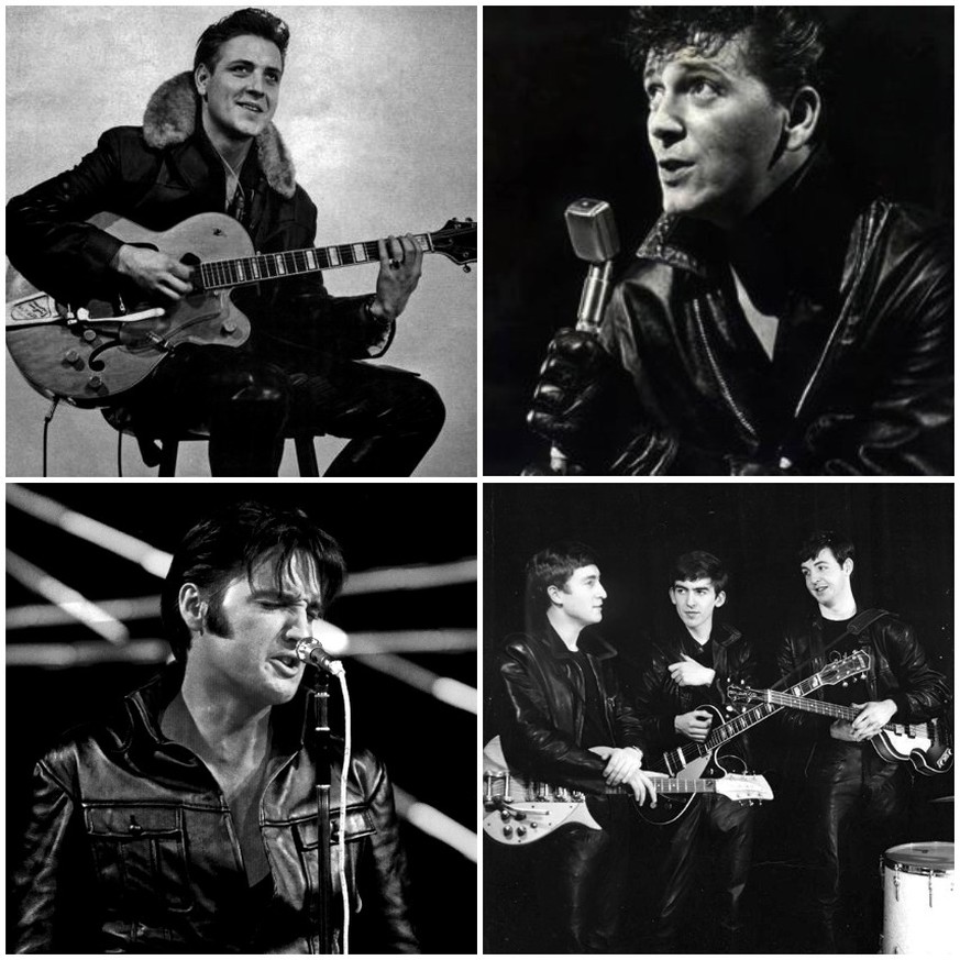 eddie cochran gene vincent beatles elvis 68 comeback special lederjacke rock&#039;n&#039;roll rockabilly