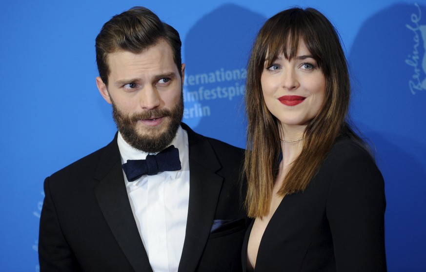 Die Hauptdarsteller Jamie Dornan und Dakota Johnson trugen auch den Titel als schlechtestes Leinwandpaar davon.