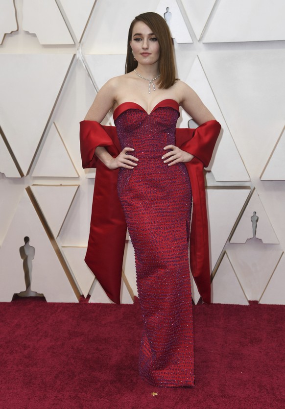 Kaitlyn Dever arrives at the Oscars on Sunday, Feb. 9, 2020, at the Dolby Theatre in Los Angeles. (Photo by Richard Shotwell/Invision/AP)
Kaitlyn Dever
