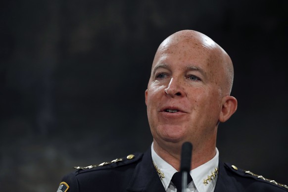 FILE - In this Aug. 2, 2016 file photo, New York City Police Department Chief of Department James O&#039;Neill speaks during a news conference, in New York&#039;s City Hall. O&#039;Neill&#039;s first  ...