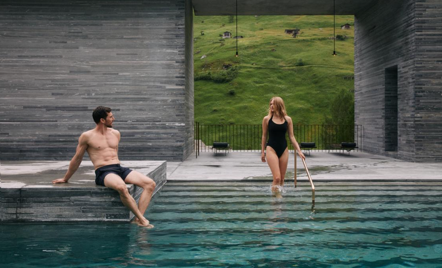 Rauszeit Hotel Unterkünfte Schweiz mit Wellness Deluxe Vals 7132 Hotel