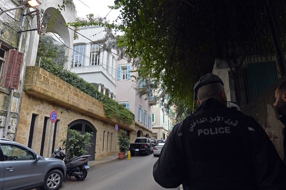 Das Haus in Beirut, in dem der Ex-Manager nun verweilen soll. Der Mann geniesst Polizeischutz.