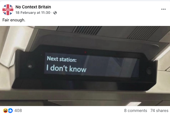 The Great British Meme - funny because it's true.
https://www.facebook.com/NoContextBrits