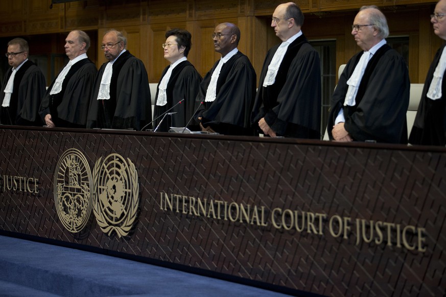 Die Richter am Internationalen Gerichtshof in Den Haag haben gegen die USA entschieden.