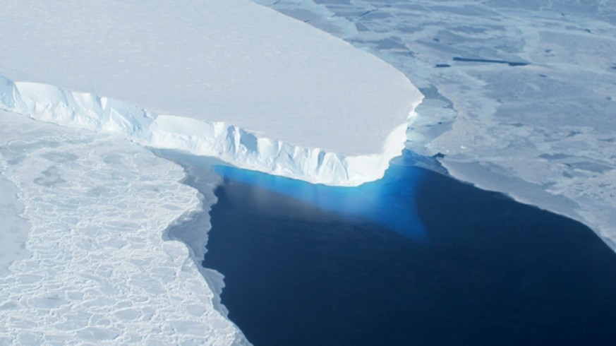 This undated handout photo provided by NASA shows the Thwaites Glacier in West Antarctic. Two new studies indicate that part of the huge West Antarctic ice sheet is starting a slow collapse in an unst ...