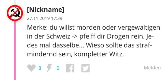 TÃ¤ter im Aarauer Messermord laut Gutachten schuldunfÃ¤hig
Wie schon gesagt beim Galeristensohn...