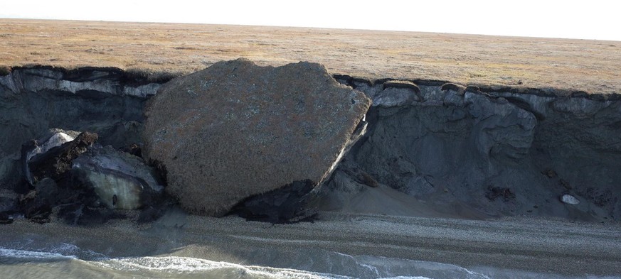 Thawing permafrost on Barter Island, Alaska https://www.usgs.gov