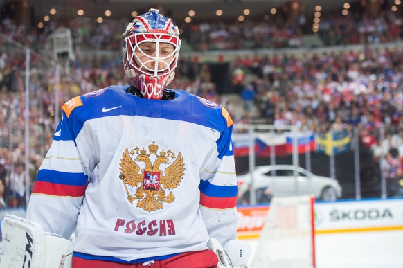 Prague, 17.5.2015, Ice Hockey IIHF World Championships, Canada - Russia, Torhueter Sergei Bobrovski (RUS) (Robert Hradil/EQ Images)