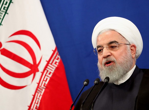 Hat einen schweren Stand gegenüber der erzkonservativen geistlichen Führung in seinem Land: der iranische Präsident Hassan Ruhani (in einer Aufnahme vom 14. Oktober 2019).