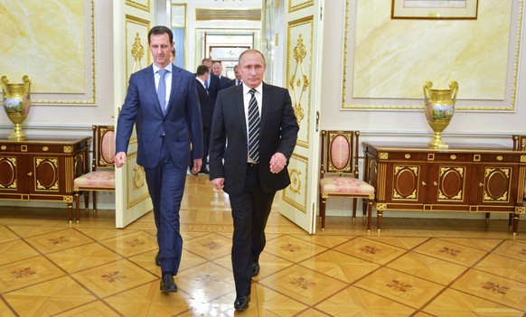 Waffenbrüder: Assad und Putin.<br data-editable="remove">